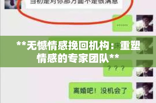 **无憾情感挽回机构：重塑情感的专家团队**
