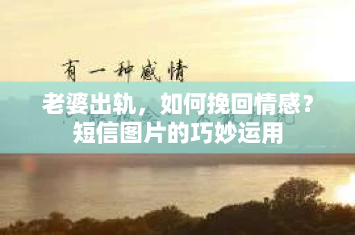 老婆出轨，如何挽回情感？短信图片的巧妙运用