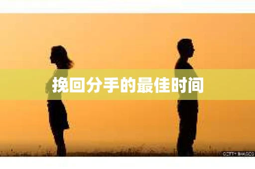挽回分手的最佳时间