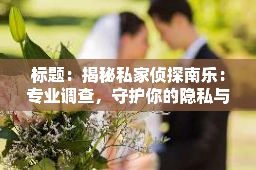 标题：揭秘私家侦探南乐：专业调查，守护你的隐私与权益