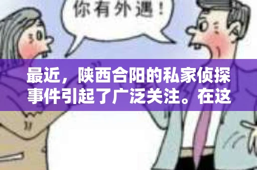 最近，陕西合阳的私家侦探事件引起了广泛关注。在这个信息爆炸的时代，隐私保护显得尤为重要。今天，我们就来聊聊这个事件，看看它背后的一些故事。