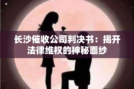 长沙催收公司判决书：揭开法律维权的神秘面纱