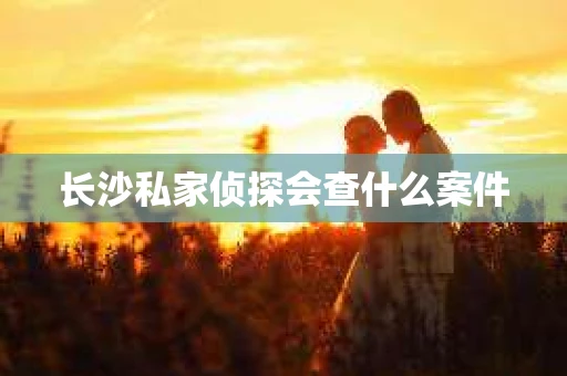长沙私家侦探会查什么案件