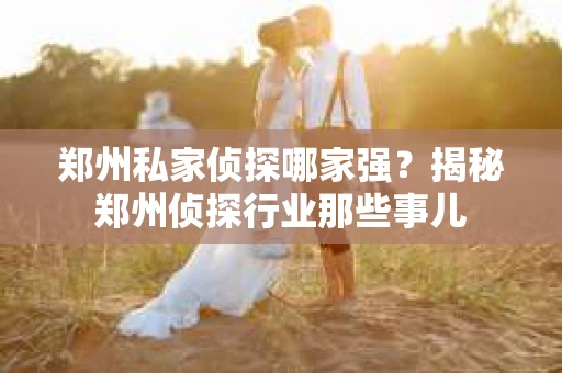 郑州私家侦探哪家强？揭秘郑州侦探行业那些事儿