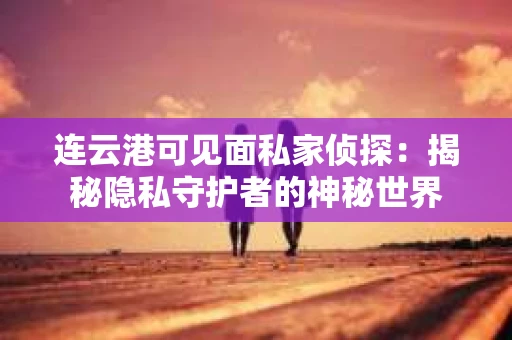 连云港可见面私家侦探：揭秘隐私守护者的神秘世界