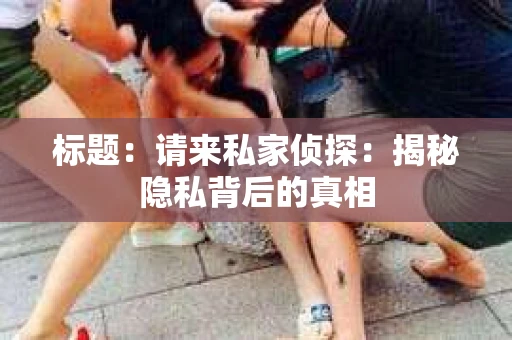 标题：请来私家侦探：揭秘隐私背后的真相