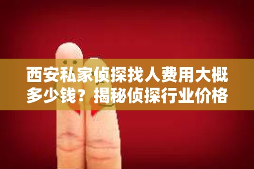 西安私家侦探找人费用大概多少钱？揭秘侦探行业价格之谜