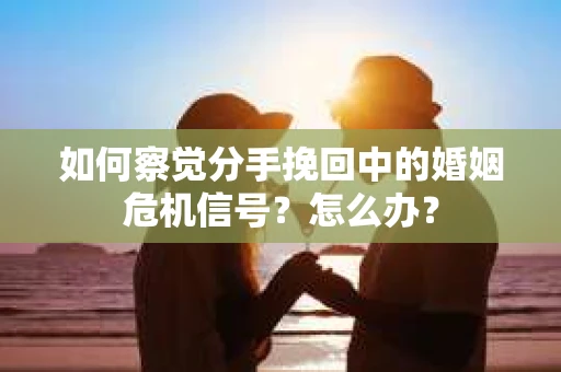 如何察觉分手挽回中的婚姻危机信号？怎么办？