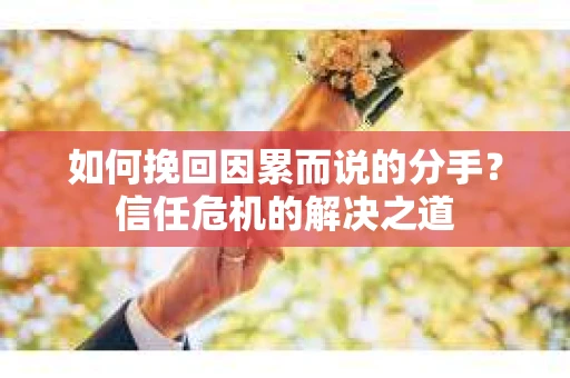 如何挽回因累而说的分手？信任危机的解决之道